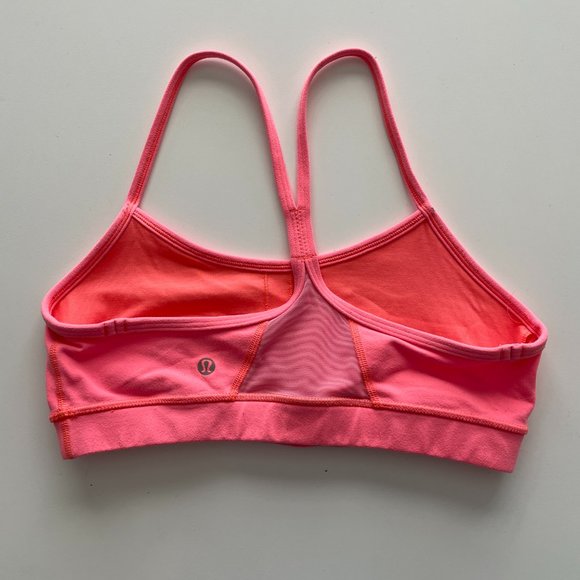 Lululemon Flow Y Bra IV Pullover Yoga Activewear Stretch Pink Boom Juice 8 - Picture 3 of 5